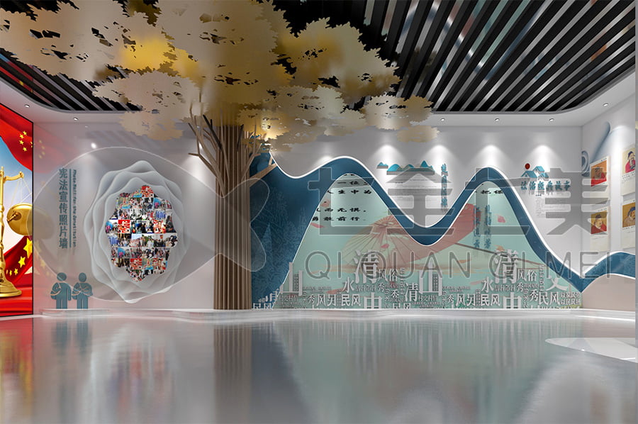  普法宣傳展館, 普法示范基地方案, 法院普法宣傳平臺設(shè)計, 法治教育, 青少年普法, 多媒體設(shè)備, 環(huán)幕投影, 展廳中控系統(tǒng)