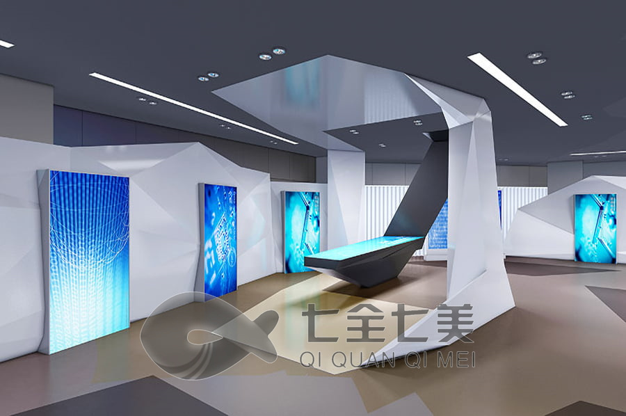 高科技集團(tuán)文化體驗(yàn)館效果圖,多媒體展覽館設(shè)計(jì)公司,數(shù)字化智慧展廳建設(shè)方案