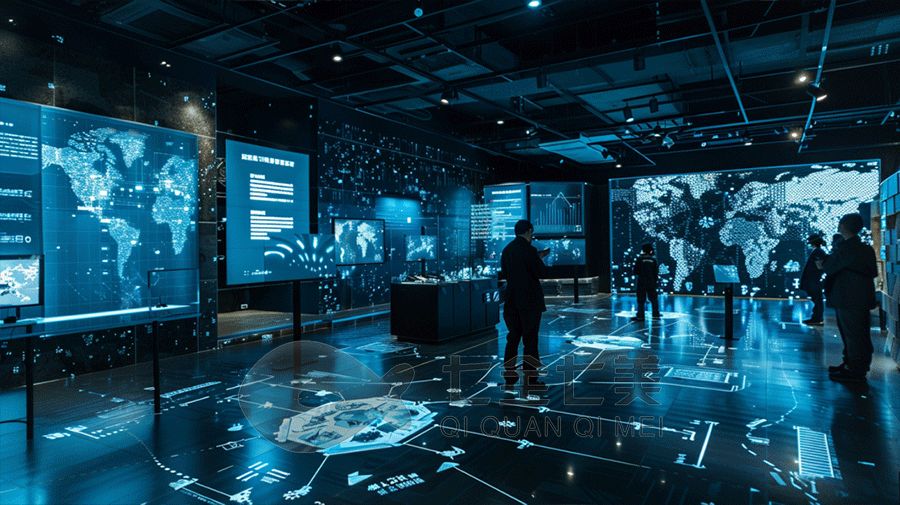 沉浸式國防宣教展廳, 多媒體互動展示, 高科技國防教育