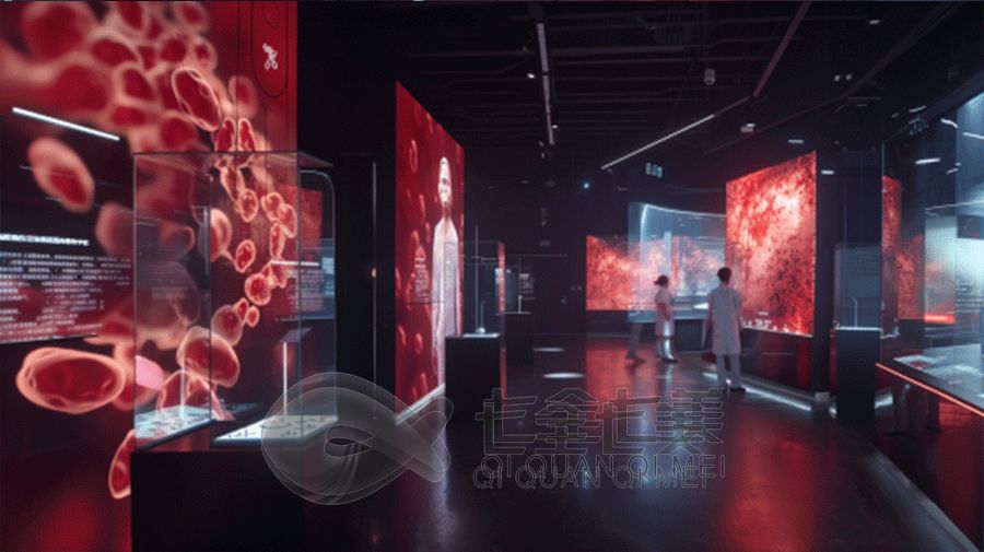 數(shù)字化公共衛(wèi)生科普展廳設(shè)計(jì), 高科技多媒體展覽館, 智能化健康教育基地
