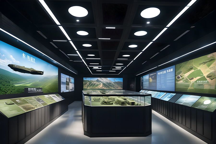 軍事展館設(shè)計(jì), 多媒體互動(dòng)展示, 智慧軍事展覽