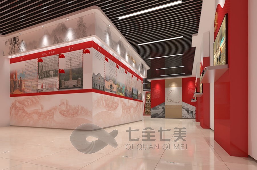 黨建館設(shè)計','黨建展廳主題墻設(shè)計','數(shù)字化黨建展廳解決方案